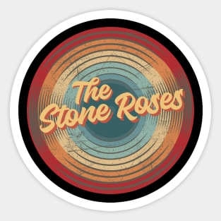 the stone roses vintage circle Sticker